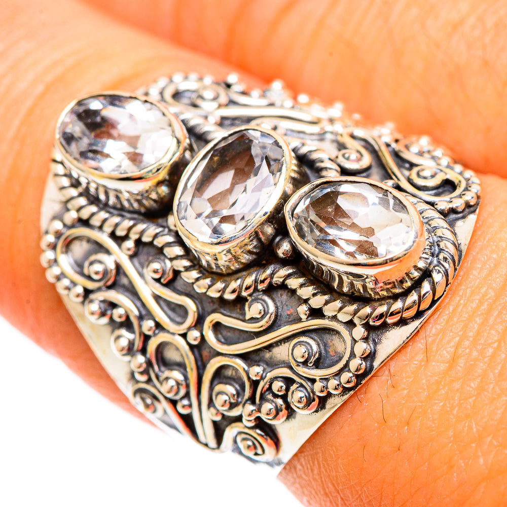 White Quartz Rings handcrafted by Ana Silver Co - RING109896