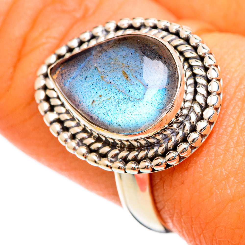 Labradorite Rings handcrafted by Ana Silver Co - RING109903