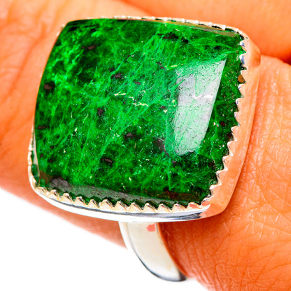 Gaspeite Rings handcrafted by Ana Silver Co - RING109907