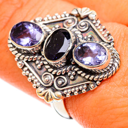 Violet Spinel Rings handcrafted by Ana Silver Co - RING109916