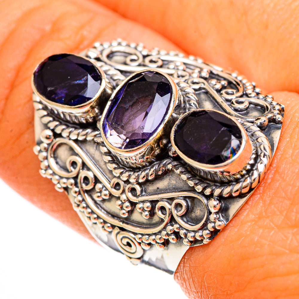 Violet Spinel Rings handcrafted by Ana Silver Co - RING109917