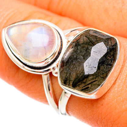 Tourmalinated Quartz Rings handcrafted by Ana Silver Co - RING109919
