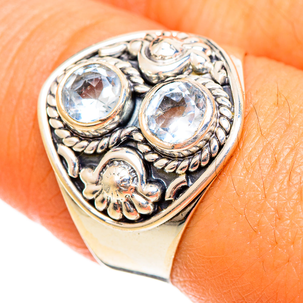 Blue Topaz Rings handcrafted by Ana Silver Co - RING109925