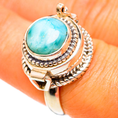 Larimar Rings handcrafted by Ana Silver Co - RING109931
