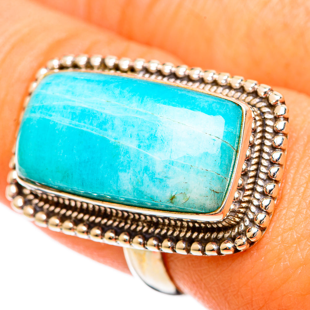 Amazonite Rings handcrafted by Ana Silver Co - RING109933