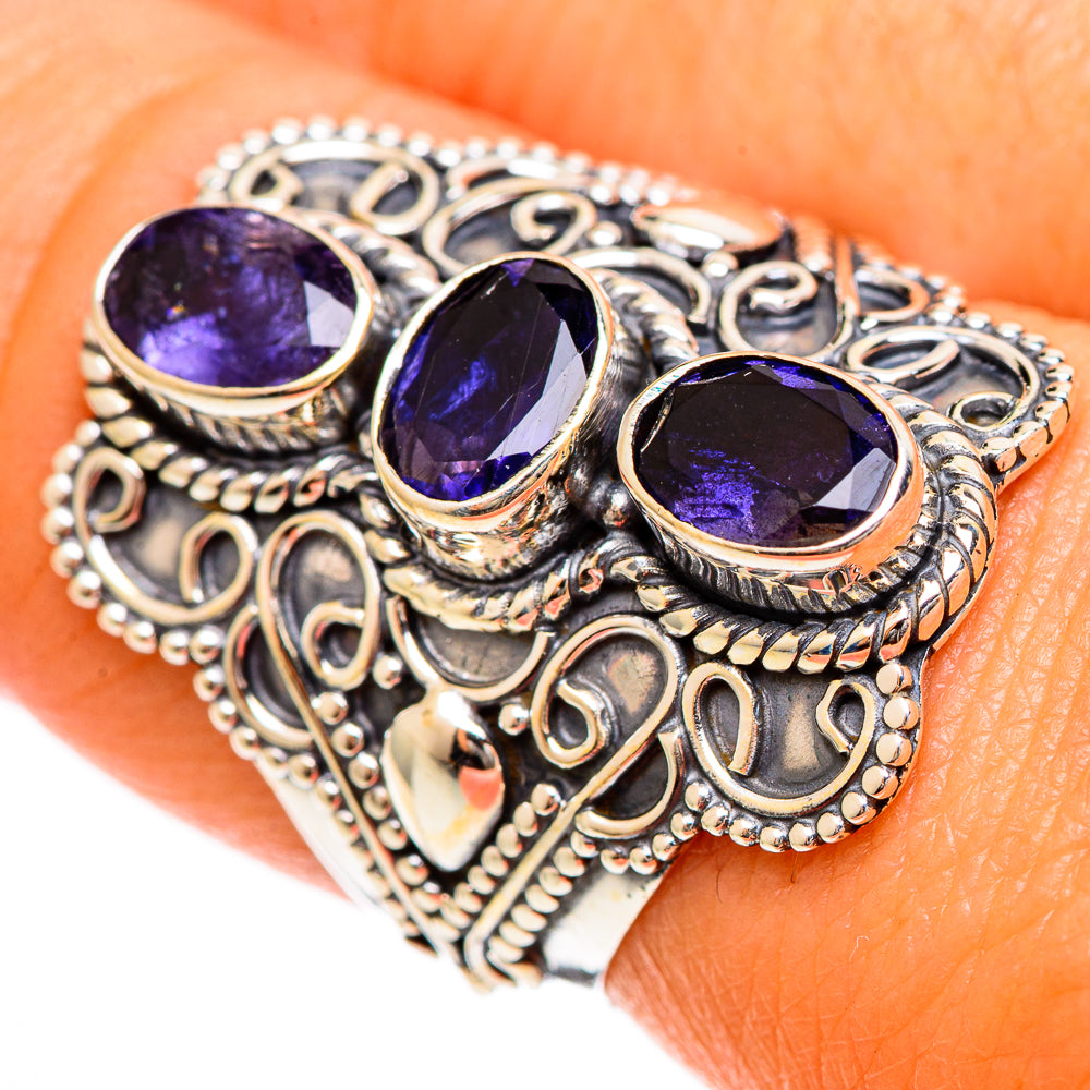 Violet Spinel Rings handcrafted by Ana Silver Co - RING109946