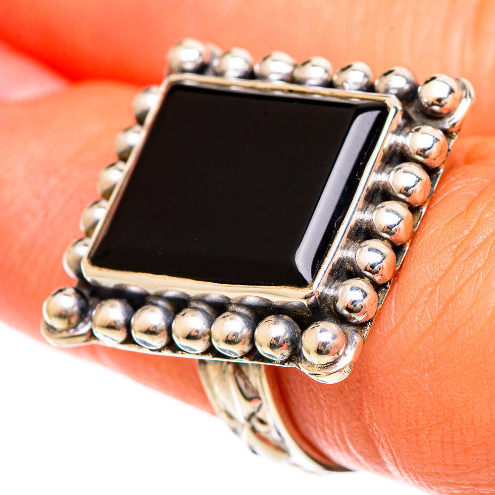 Black Onyx Rings handcrafted by Ana Silver Co - RING109949