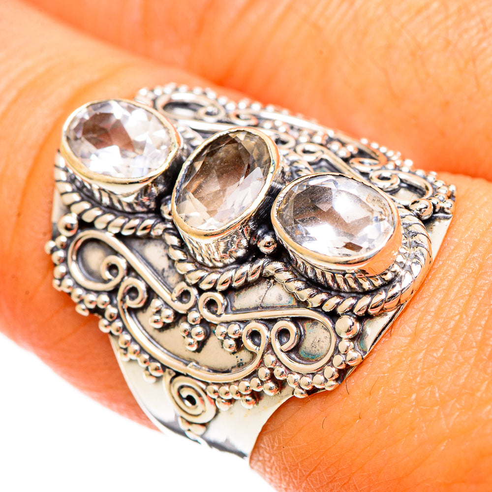 White Quartz Rings handcrafted by Ana Silver Co - RING109953