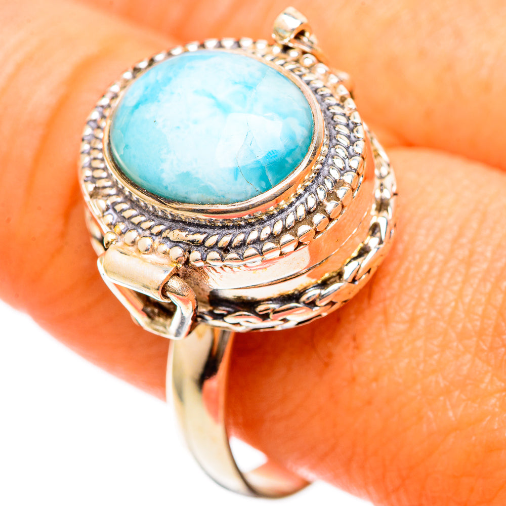 Larimar Rings handcrafted by Ana Silver Co - RING109958