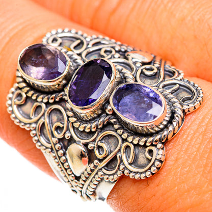 Violet Spinel Rings handcrafted by Ana Silver Co - RING109967