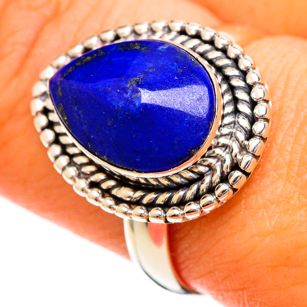 Lapis Lazuli Rings handcrafted by Ana Silver Co - RING109985