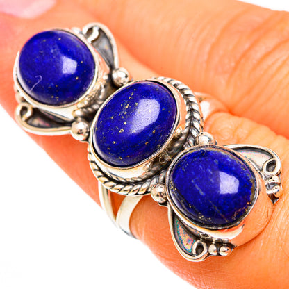 Lapis Lazuli Rings handcrafted by Ana Silver Co - RING110013