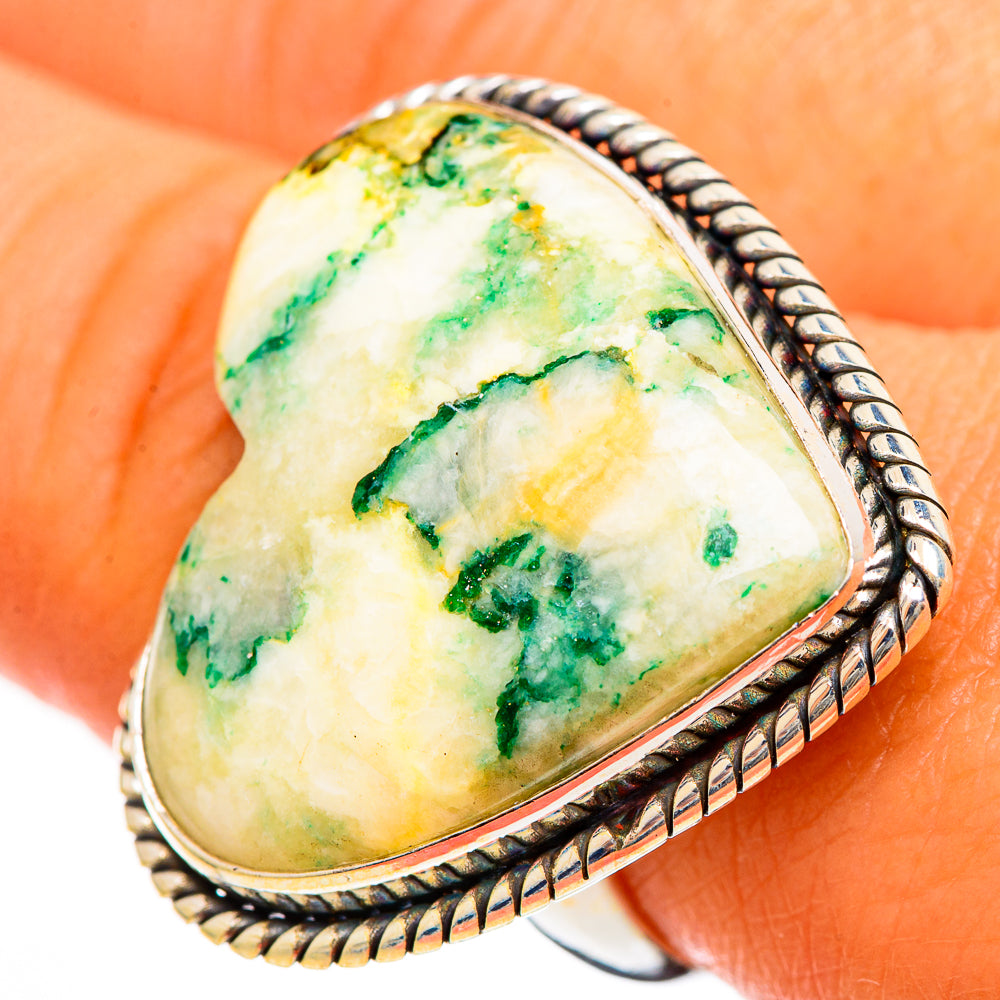 Ocean Jasper Rings handcrafted by Ana Silver Co - RING110023