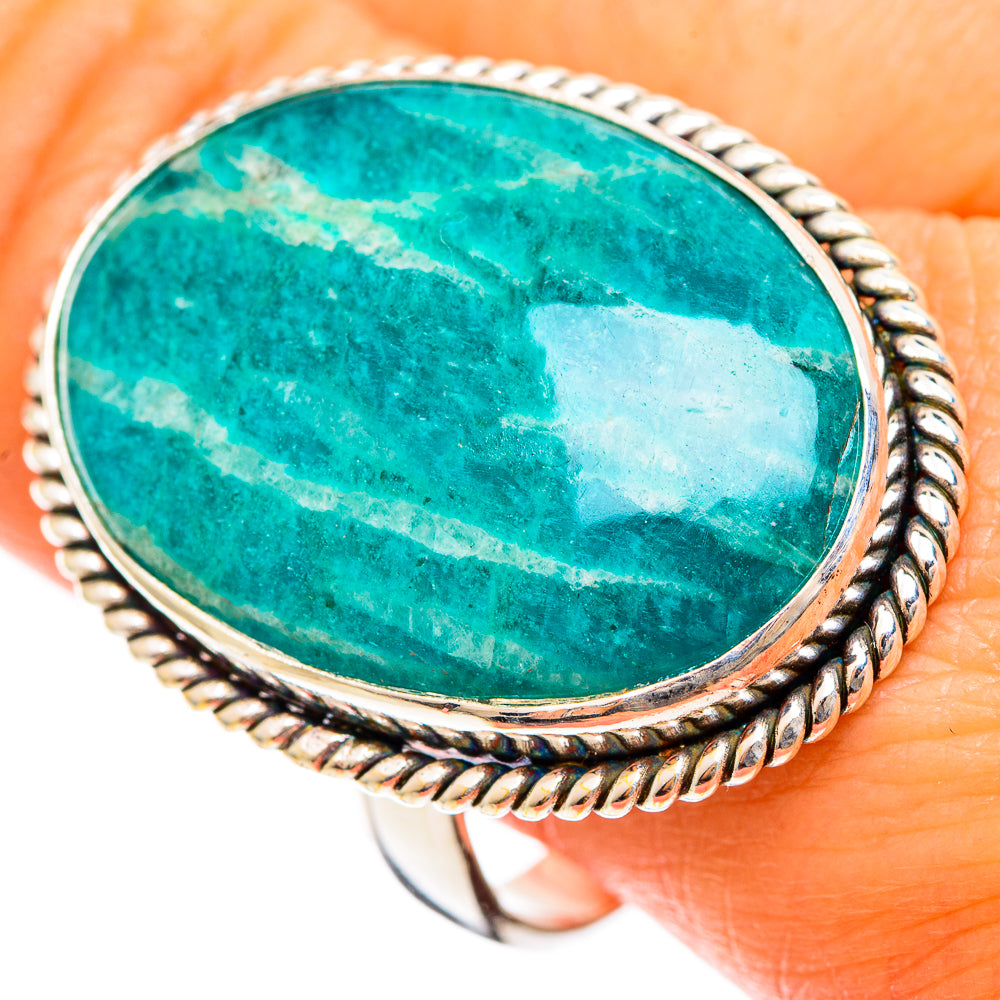 Amazonite Rings handcrafted by Ana Silver Co - RING110025