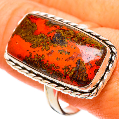Moroccan Agate Rings handcrafted by Ana Silver Co - RING110028