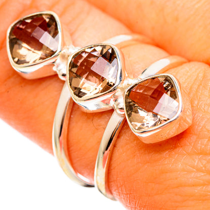 Smoky Quartz Rings handcrafted by Ana Silver Co - RING110030