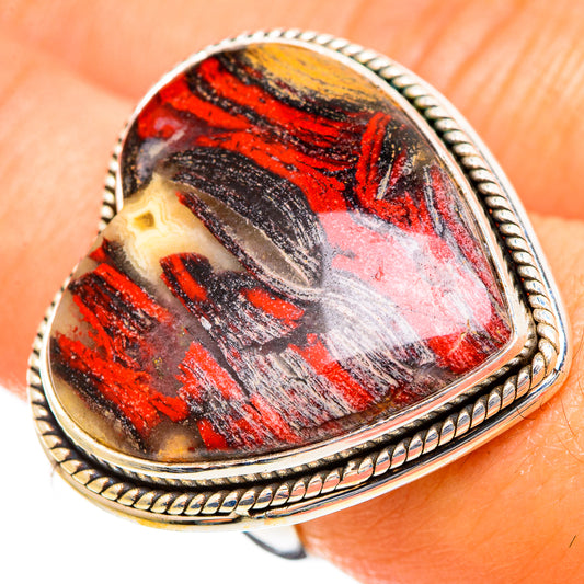 Red Jasper Rings handcrafted by Ana Silver Co - RING110031