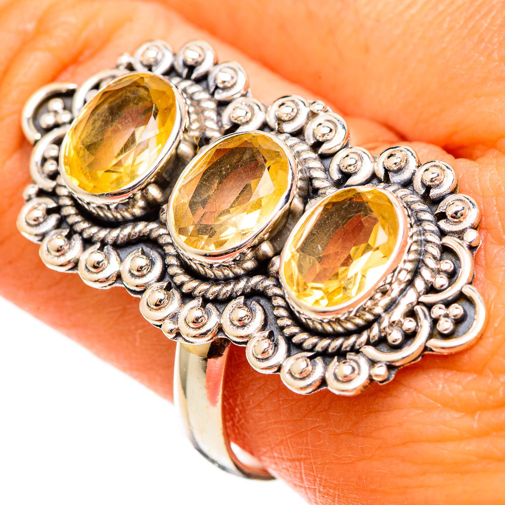 Citrine Rings handcrafted by Ana Silver Co - RING110034