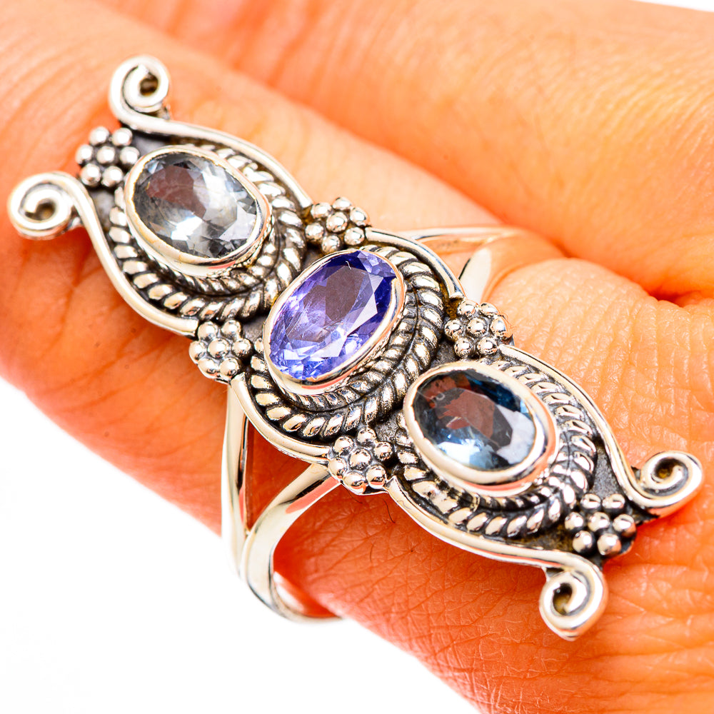 Violet Spinel Rings handcrafted by Ana Silver Co - RING110037