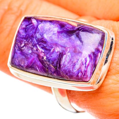Charoite Rings handcrafted by Ana Silver Co - RING110039