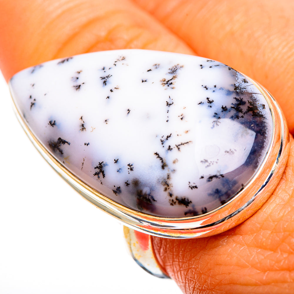 Dendritic Opal Rings handcrafted by Ana Silver Co - RING110045