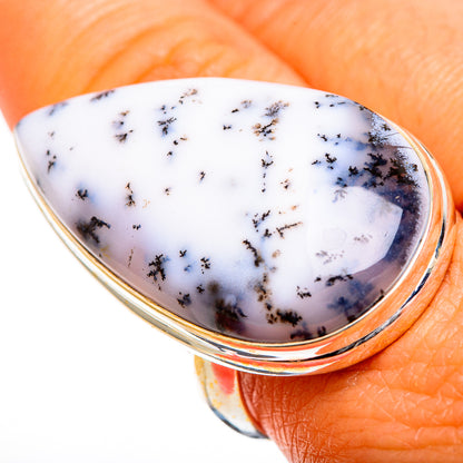 Dendritic Opal Rings handcrafted by Ana Silver Co - RING110045