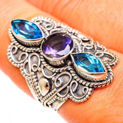 Violet Spinel Rings handcrafted by Ana Silver Co - RING110048