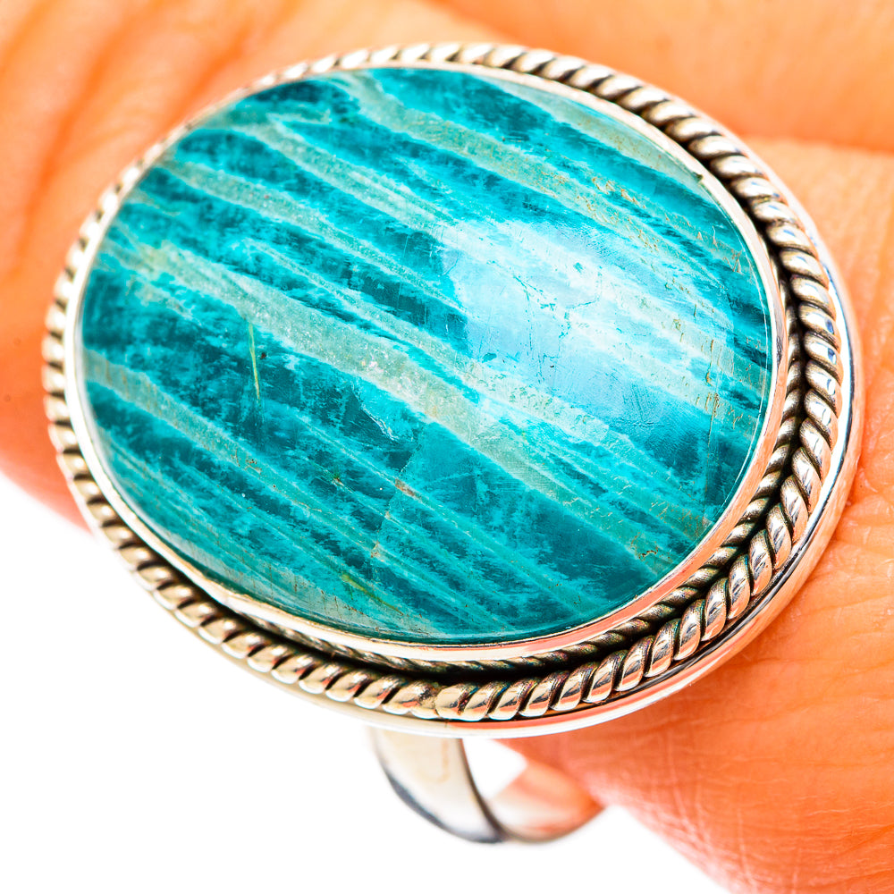Amazonite Rings handcrafted by Ana Silver Co - RING110057