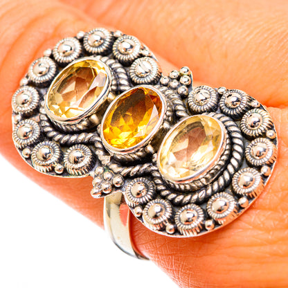 Citrine Rings handcrafted by Ana Silver Co - RING110065