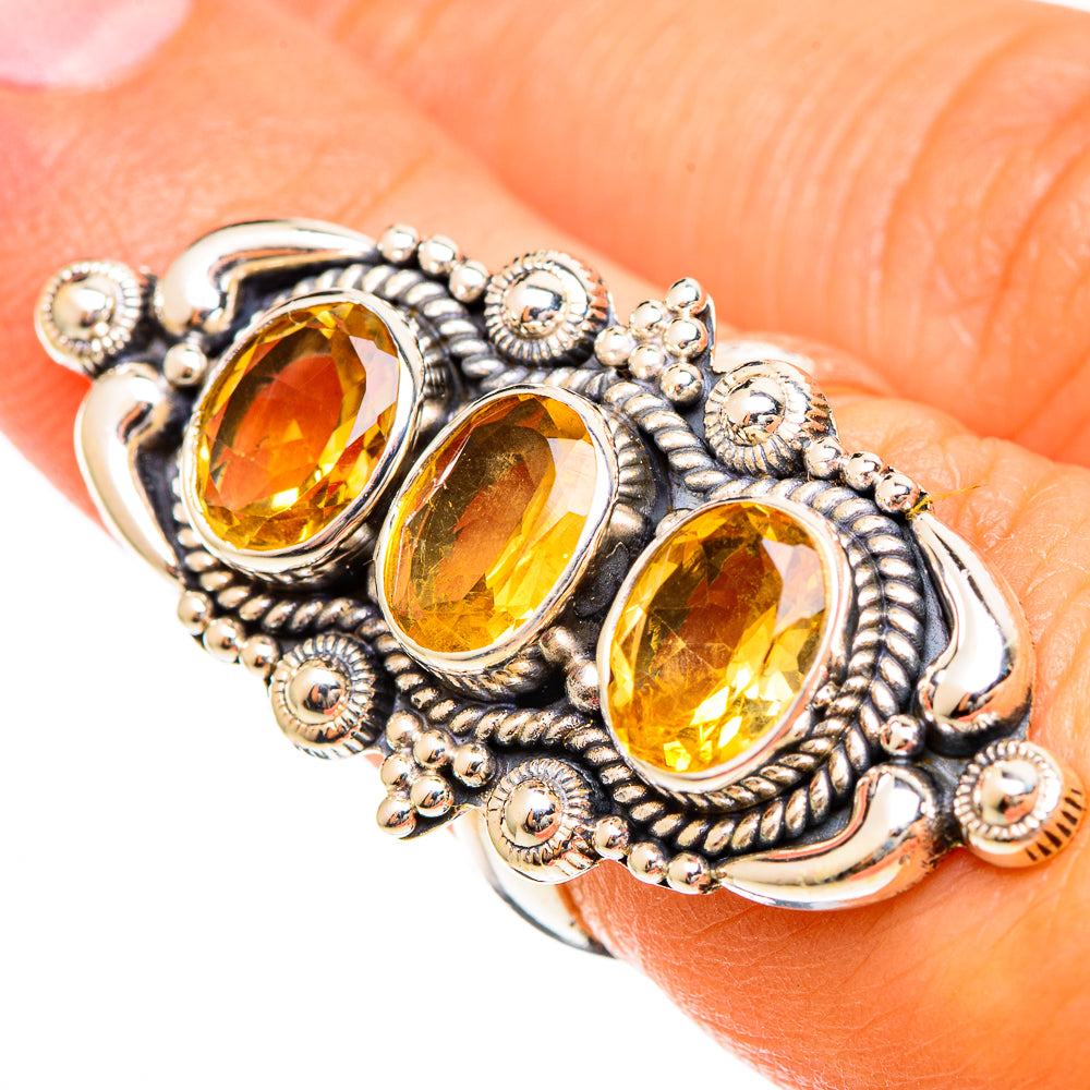 Citrine Rings handcrafted by Ana Silver Co - RING110066