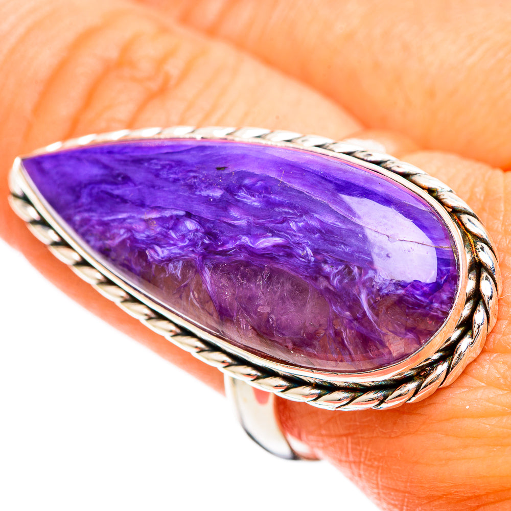 Charoite Rings handcrafted by Ana Silver Co - RING110068