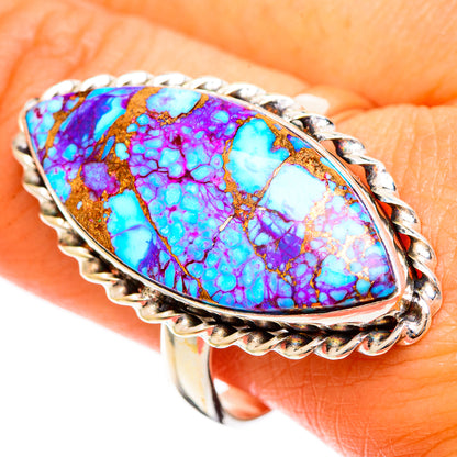 Spiny Oyster Turquoise Rings handcrafted by Ana Silver Co - RING110071