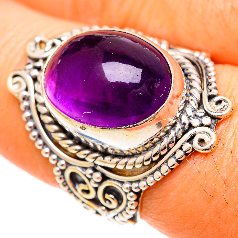 Amethyst Rings handcrafted by Ana Silver Co - RING110072