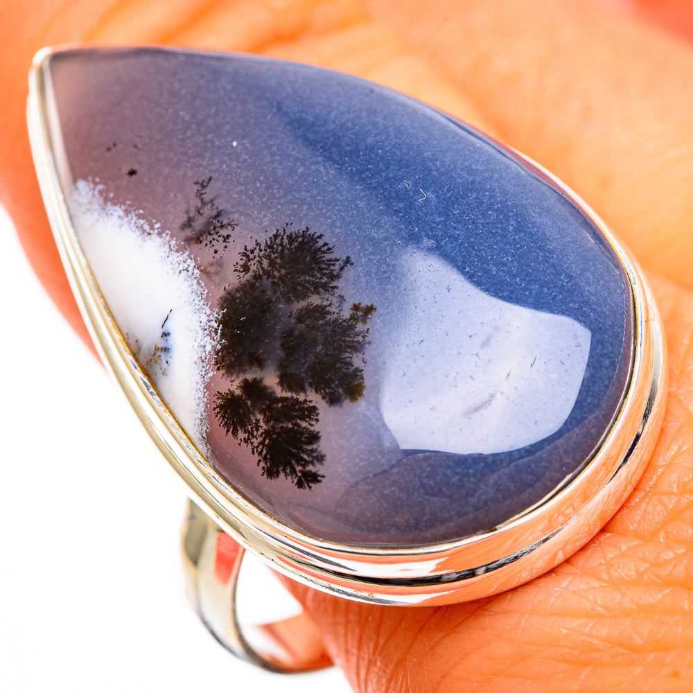 Dendritic Opal Rings handcrafted by Ana Silver Co - RING110078