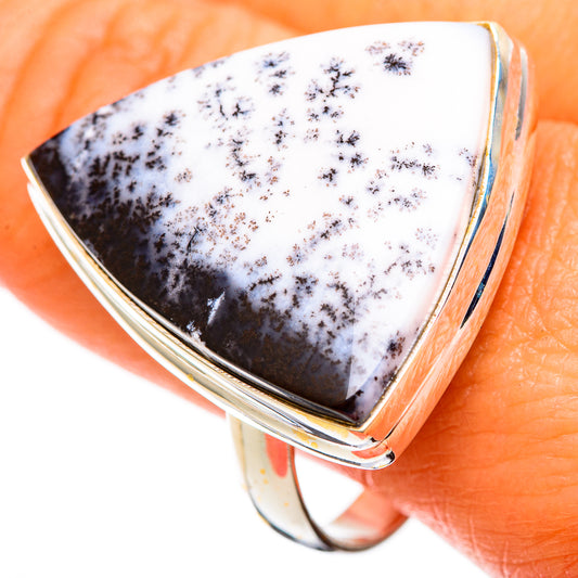 Dendritic Opal Rings handcrafted by Ana Silver Co - RING110079