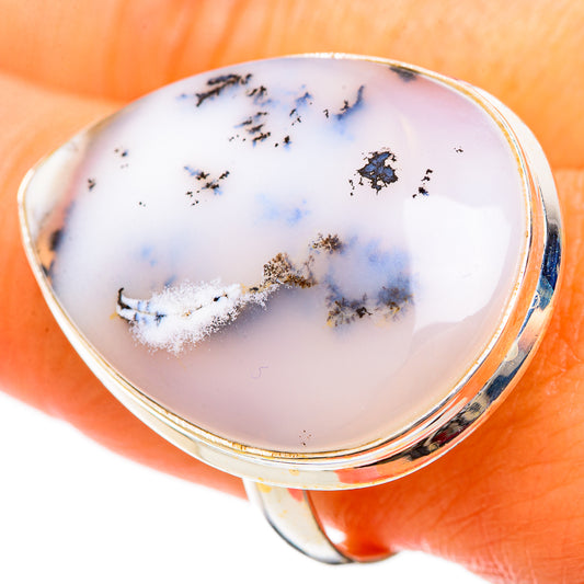 Dendritic Opal Rings handcrafted by Ana Silver Co - RING110080