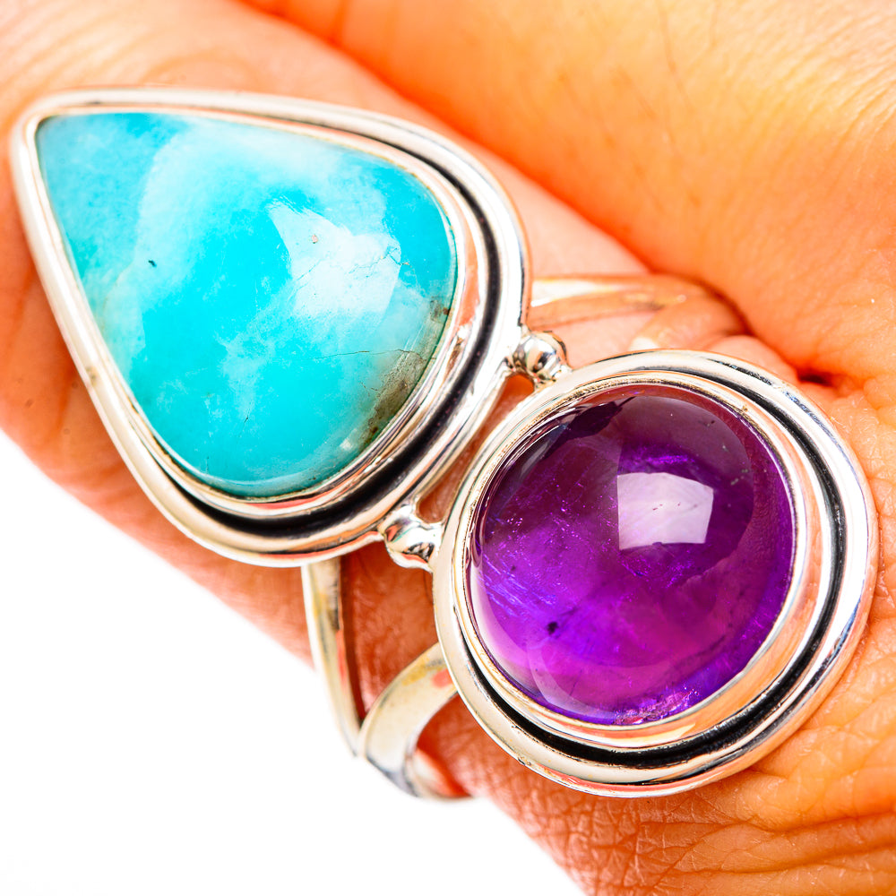 Larimar Rings handcrafted by Ana Silver Co - RING110081