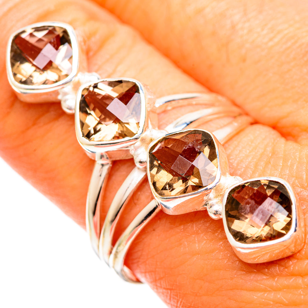 Smoky Quartz Rings handcrafted by Ana Silver Co - RING110102