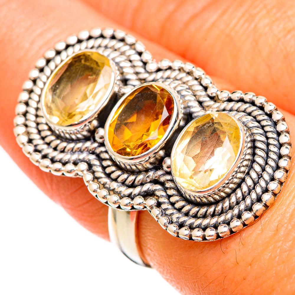 Citrine Rings handcrafted by Ana Silver Co - RING110104