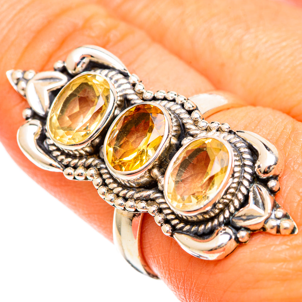 Citrine Rings handcrafted by Ana Silver Co - RING110105