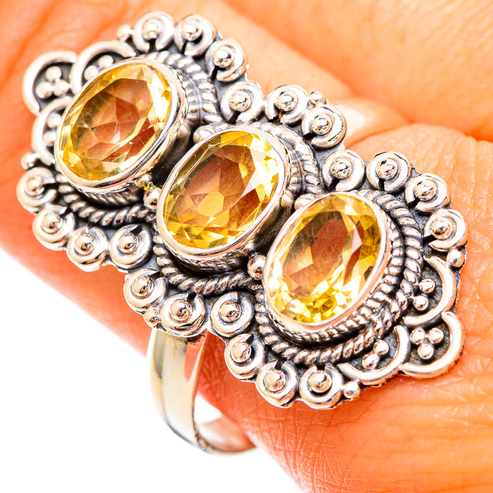 Citrine Rings handcrafted by Ana Silver Co - RING110106