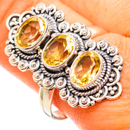 Citrine Rings handcrafted by Ana Silver Co - RING110106