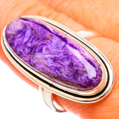 Charoite Rings handcrafted by Ana Silver Co - RING110107