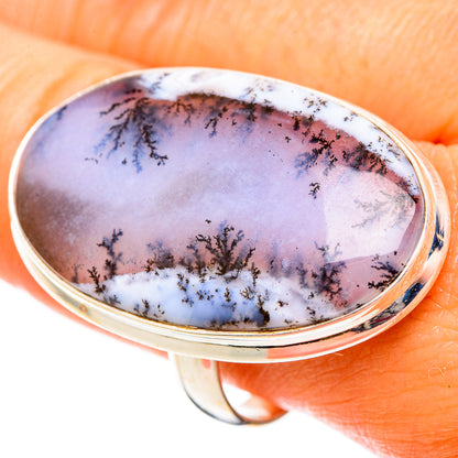 Dendritic Opal Rings handcrafted by Ana Silver Co - RING110118