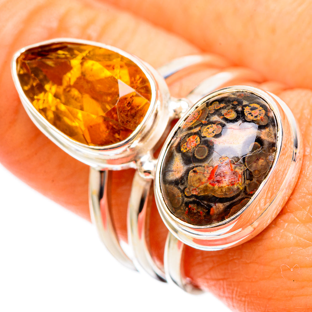 Crinoid Fossil Rings handcrafted by Ana Silver Co - RING110119