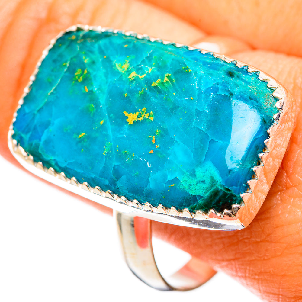 Chrysocolla Rings handcrafted by Ana Silver Co - RING110127