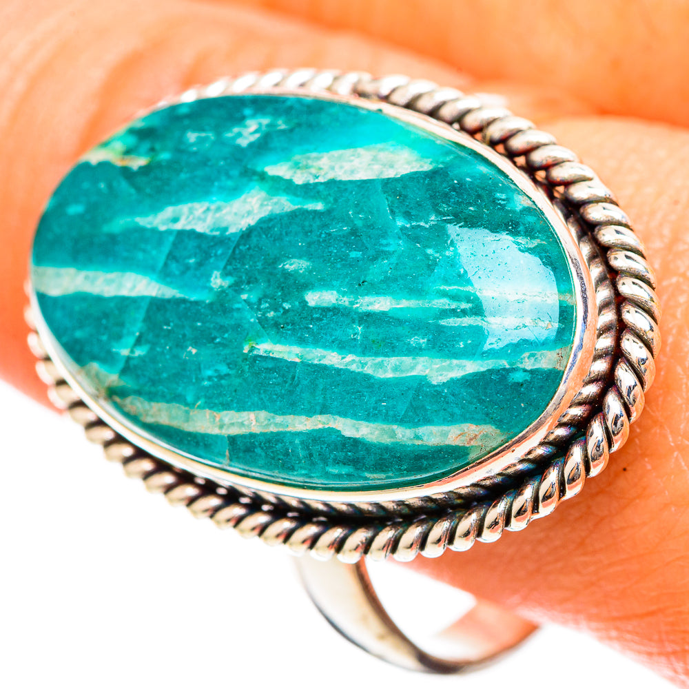 Amazonite Rings handcrafted by Ana Silver Co - RING110134