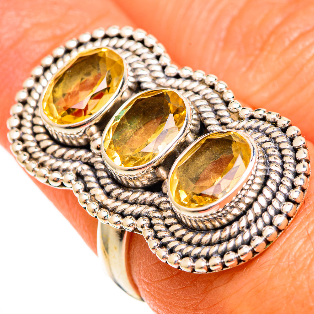 Citrine Rings handcrafted by Ana Silver Co - RING110143