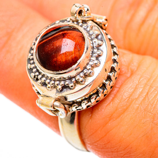 Red Tiger Eye Rings handcrafted by Ana Silver Co - RING110155