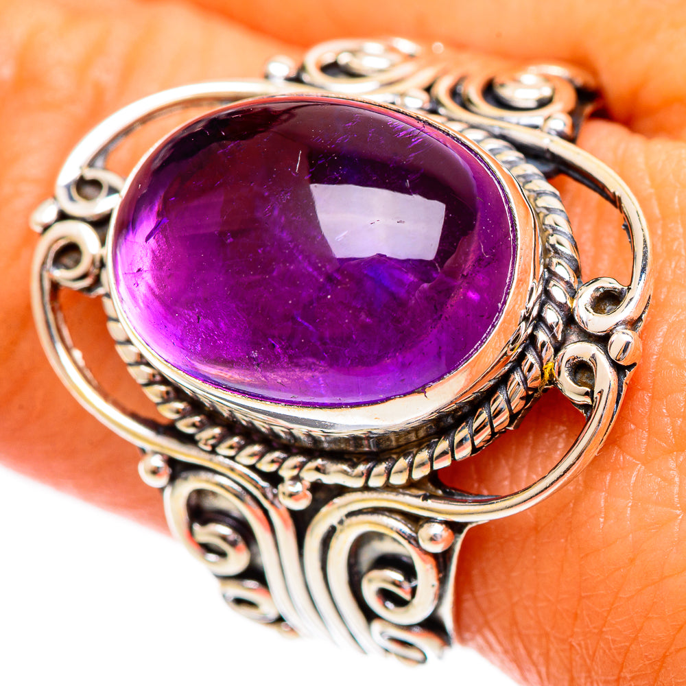 Amethyst Rings handcrafted by Ana Silver Co - RING110160